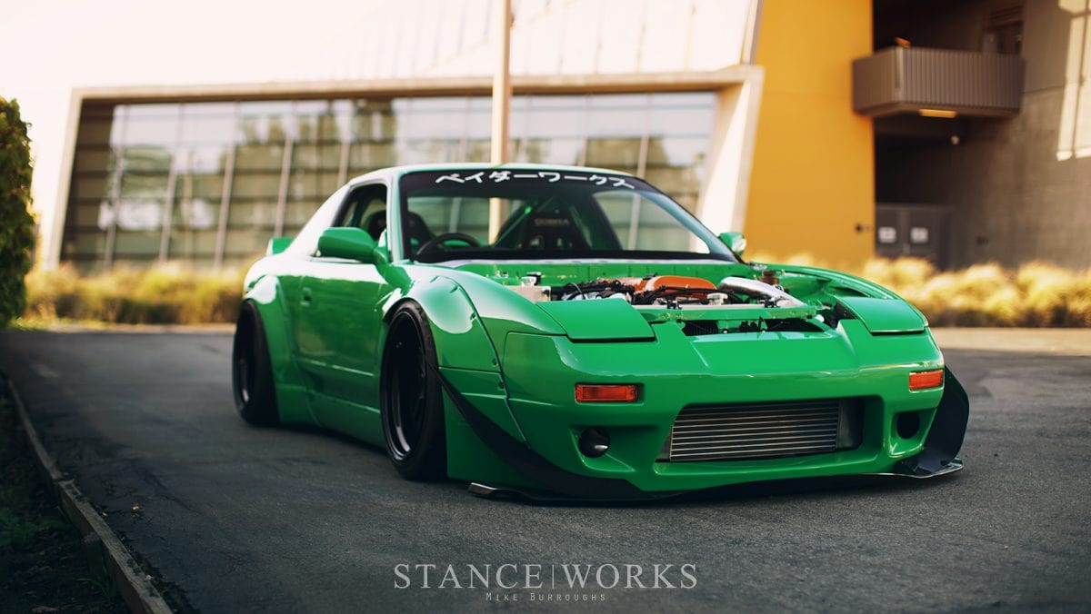 Luxury Sports SR Rocket Bunny V2 Style Front Rear Flares Side Nissan Silvia 180sx SR