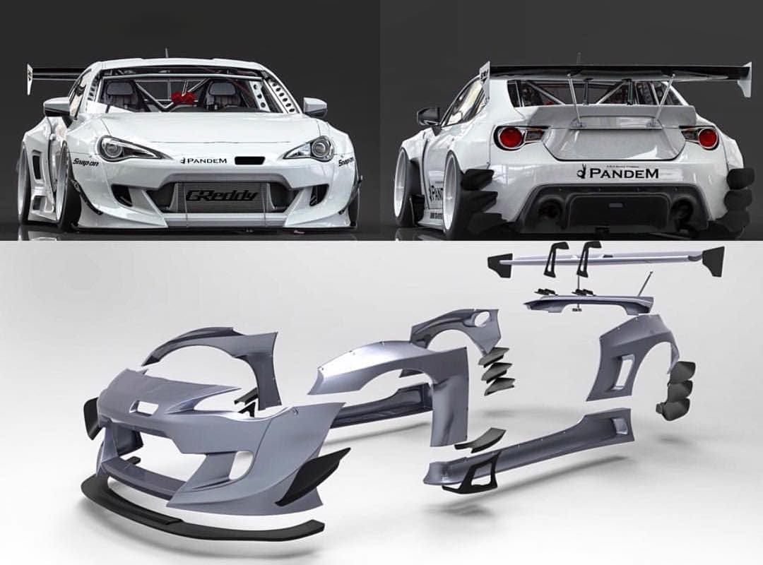 Luxury Sports Luxury Sports Rocket Bunny V3 Style Full Bodykit For Toyota GT86 SR