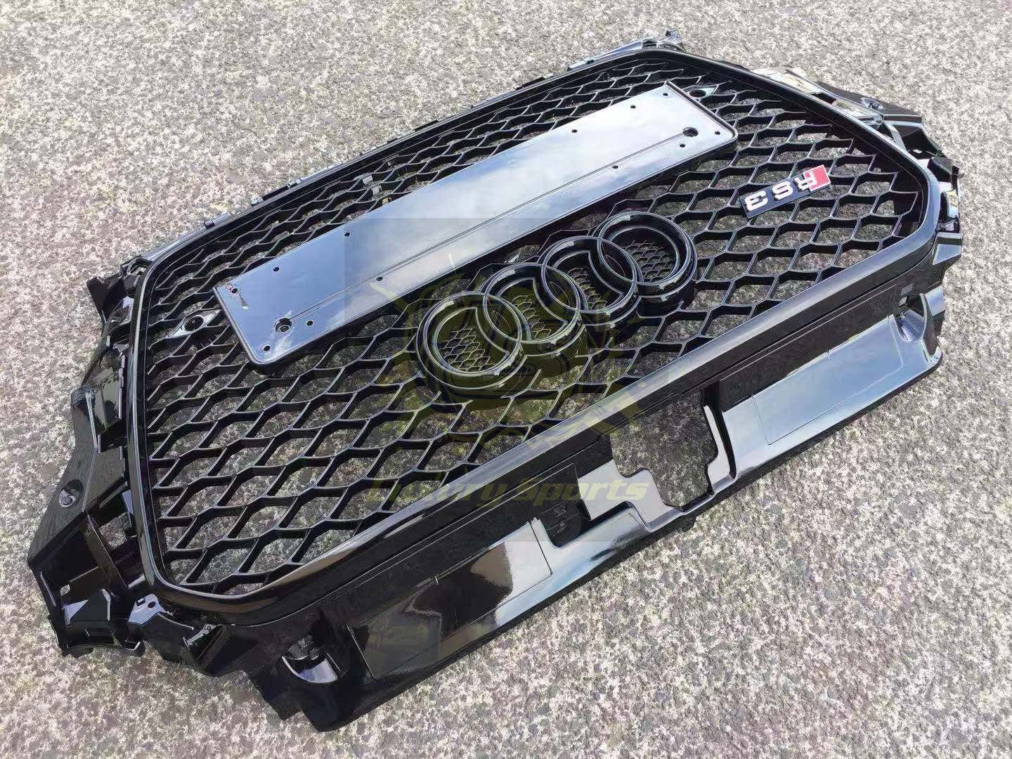 Luxury Sports Luxury Sports RS3 Honeycomb Style Front Grill For Audi A3/S3 8V 13-16 SR