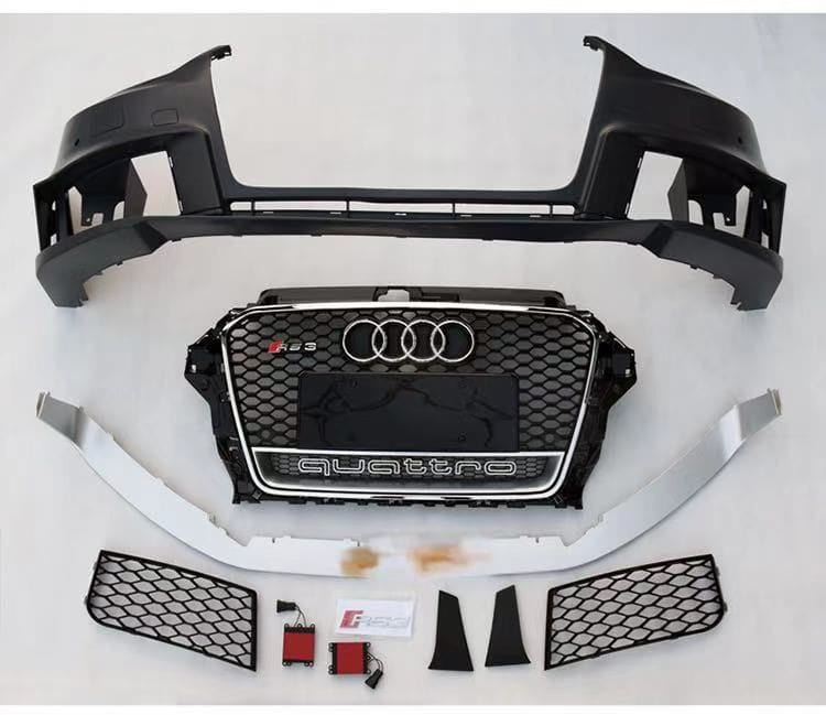 Luxury Sports Luxury Sports RS3 Style Front Bumper With Grill Audi A3 8V 14-16 -PP SR