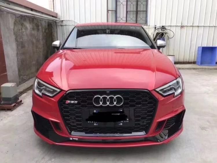 Luxury Sports Luxury Sports RS3 Style Front Bumper With Grill Audi A3 8V Facelift 17-19 -PP SR