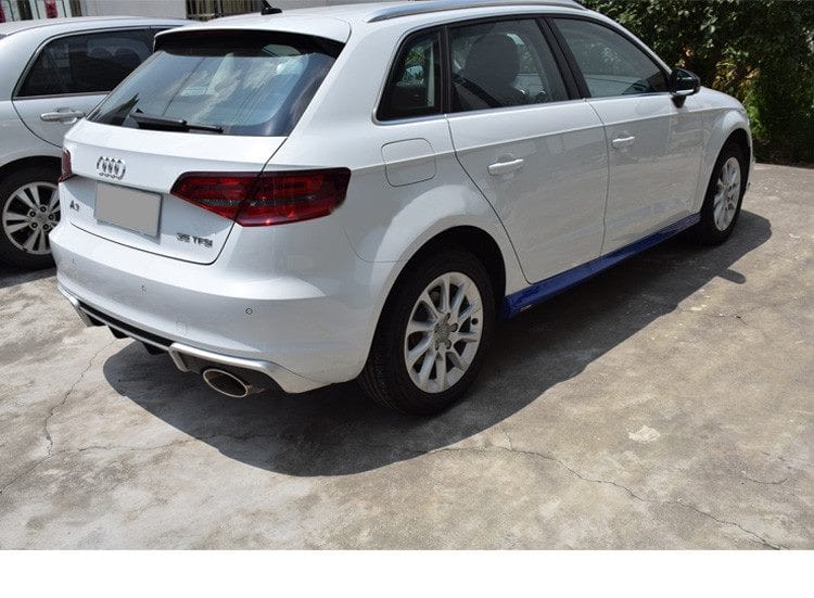 Luxury Sports SR RS3 Style Rear Diffuser + Exhaust Tip For Audi A3 Hatch 14-16 -PP SR