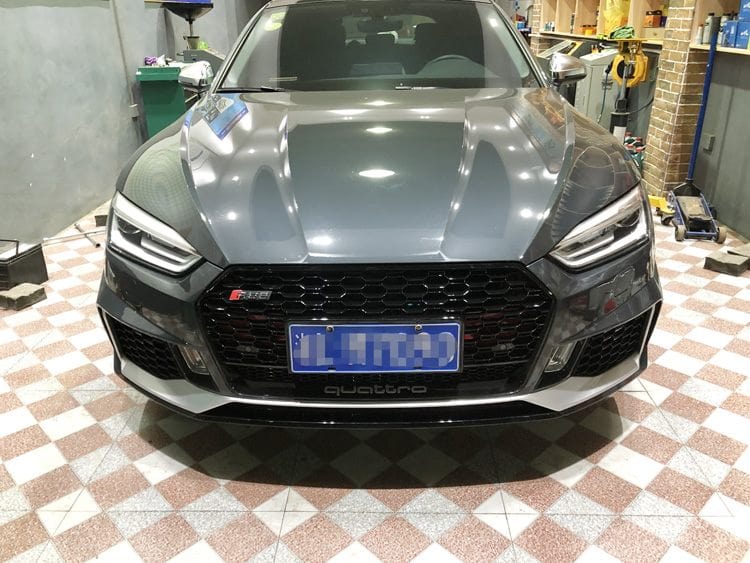 Luxury Sports Luxury Sports RS5 Style Front Bumper with grill For Audi A5 17-20 -PP SR