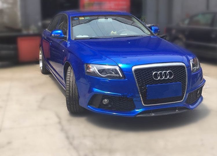 Luxury Sports Luxury Sports RS6 Conversion Style Front Bumper With Grill Audi A6 C6 05-11 -PP SR