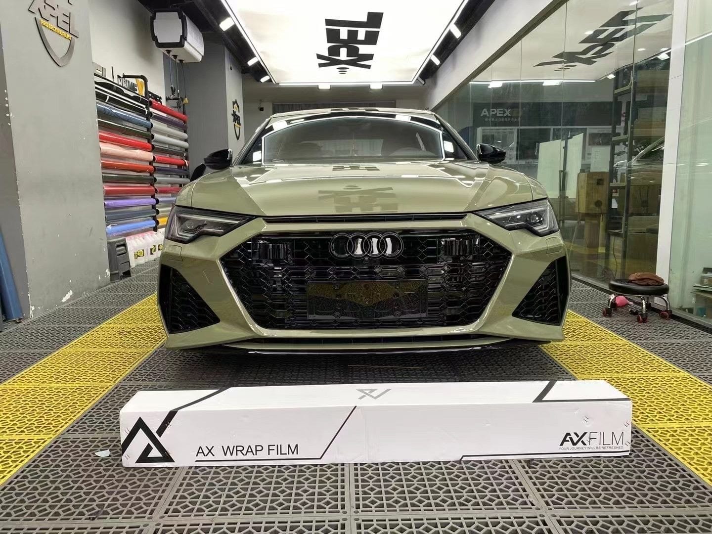 Luxury Sports Luxury Sports RS6 Style Front Bumper With Grill For Audi A6 C8 19-21 -PP SR