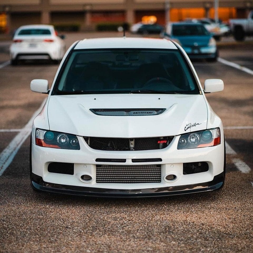 Luxury Sports Luxury Sports S2 Auto Design Type D Style Front Lip For Mitsubishi EVO 9 SR