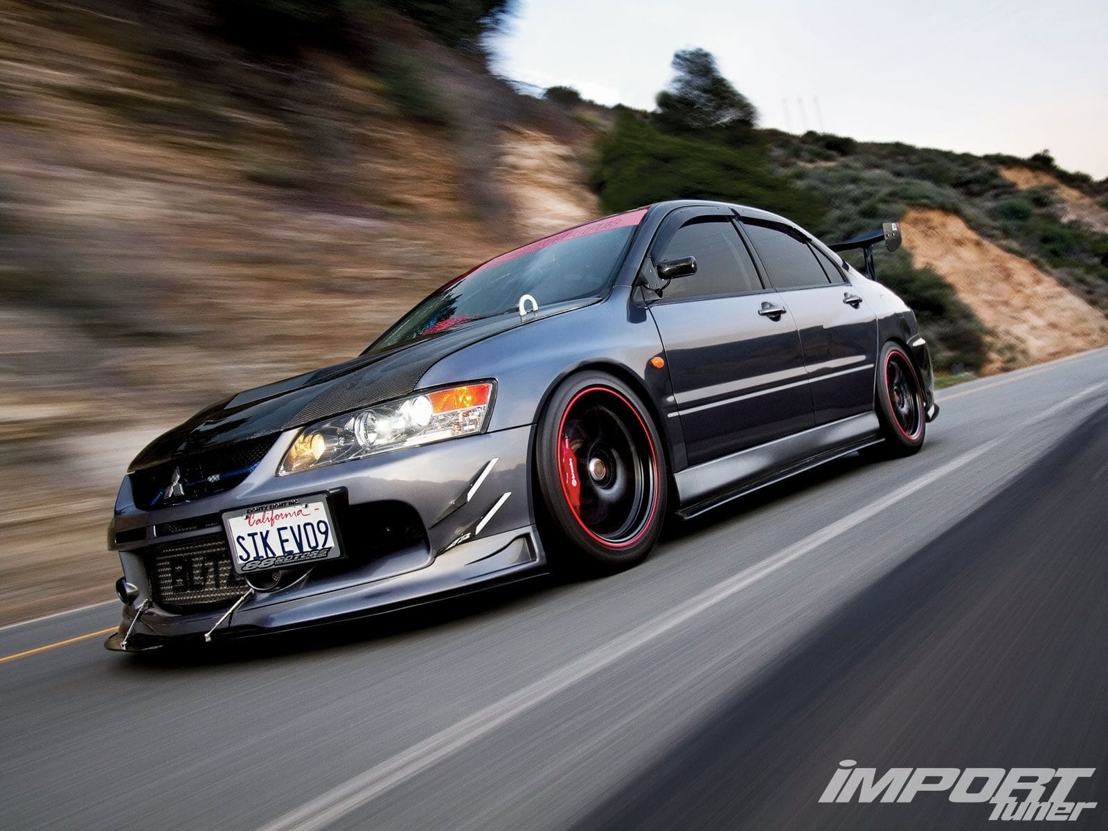 Luxury Sports Luxury Sports SE Style Fiberglass Front Lip For Mitsubishi EVO 9 SR