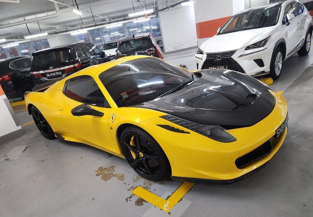 Luxury Sports SR SP Style Carbon Bonnet For Ferrari 458 -PP SR