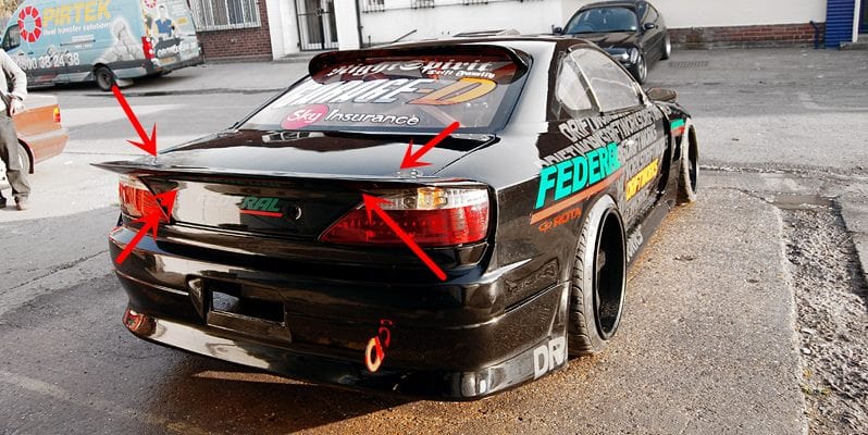 Luxury Sports Luxury Sports Supermade Style Boot Spoiler For Nissan Silvia S15 SR