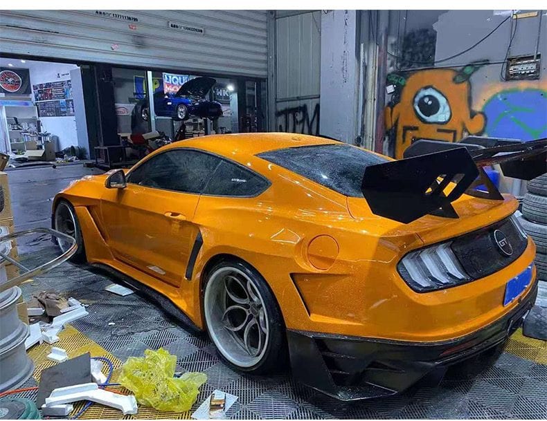 Luxury Sports Luxury Sports Swan Neck Style Carbon GT Spoiler For Ford Mustang -PP SR