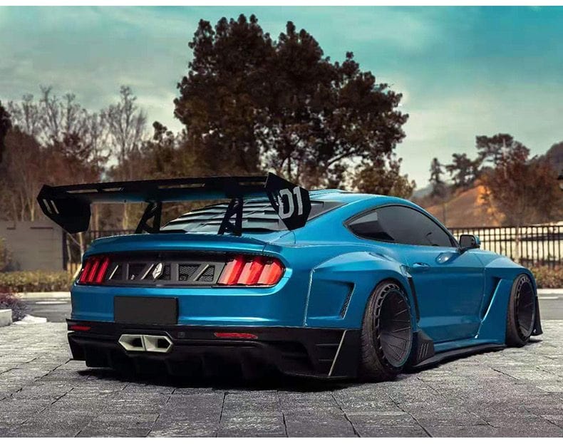 Luxury Sports Luxury Sports Swan Neck Style Carbon GT Spoiler For Ford Mustang -PP SR