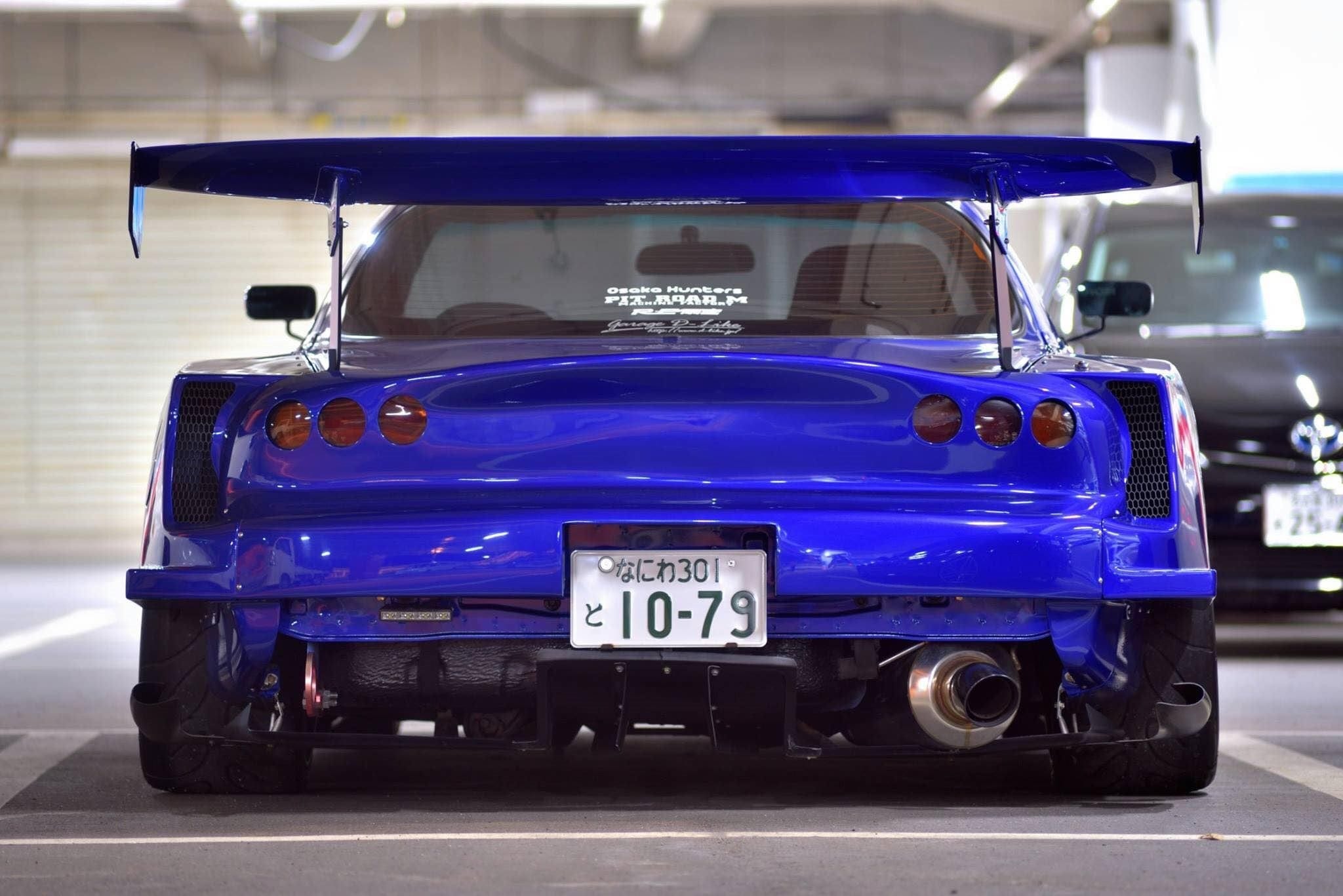 Luxury Sports Luxury Sports Top Secret Style 7PC Carbon Rear Diffuser For Mazda RX7 FD SR