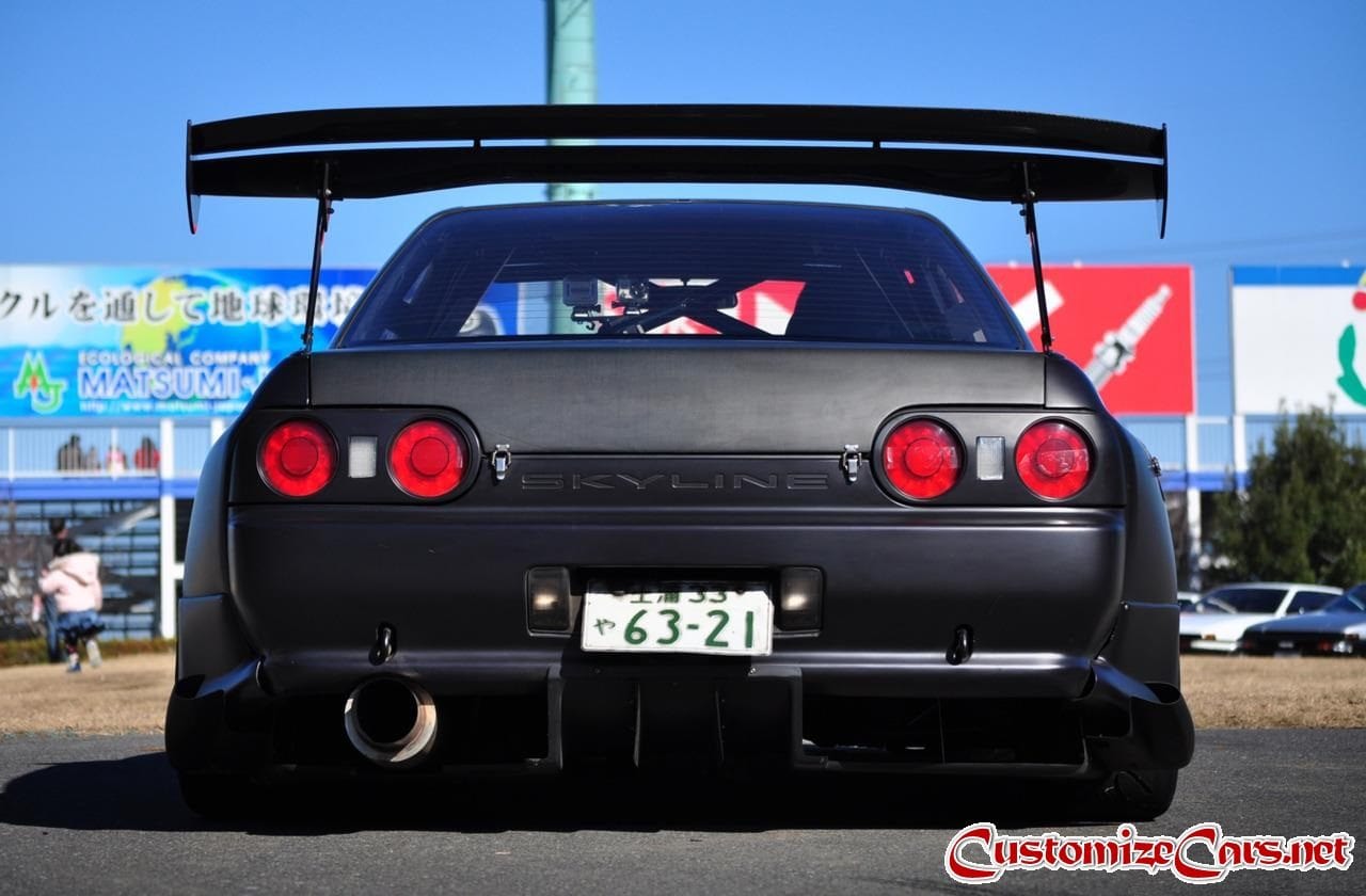 Luxury Sports Luxury Sports Top Secret Style 7PCS Rear Diffuser For Nissan Skyline R32 2DR SR
