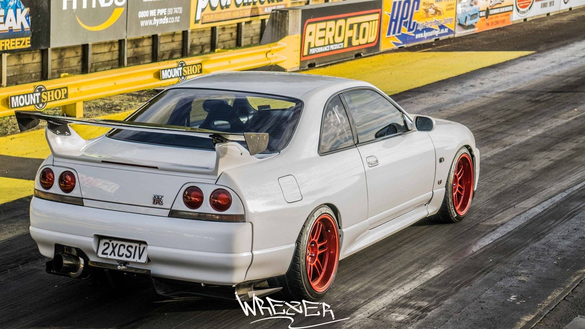 Luxury Sports Luxury Sports Top Secret Style 7PCS Rear Diffuser For Nissan Skyline R33 2DR SR