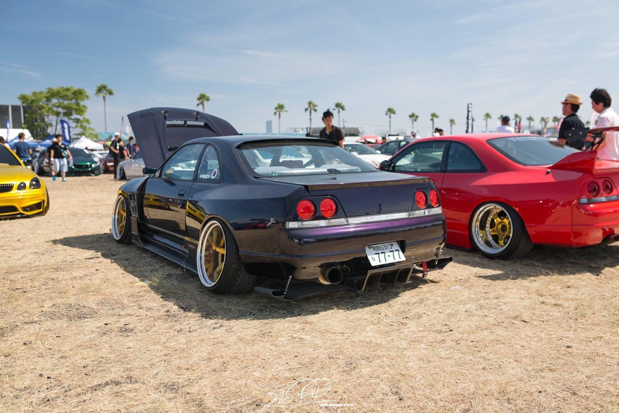 Luxury Sports Luxury Sports Top Secret Style 7PCS Rear Diffuser For Nissan Skyline R33 2DR SR