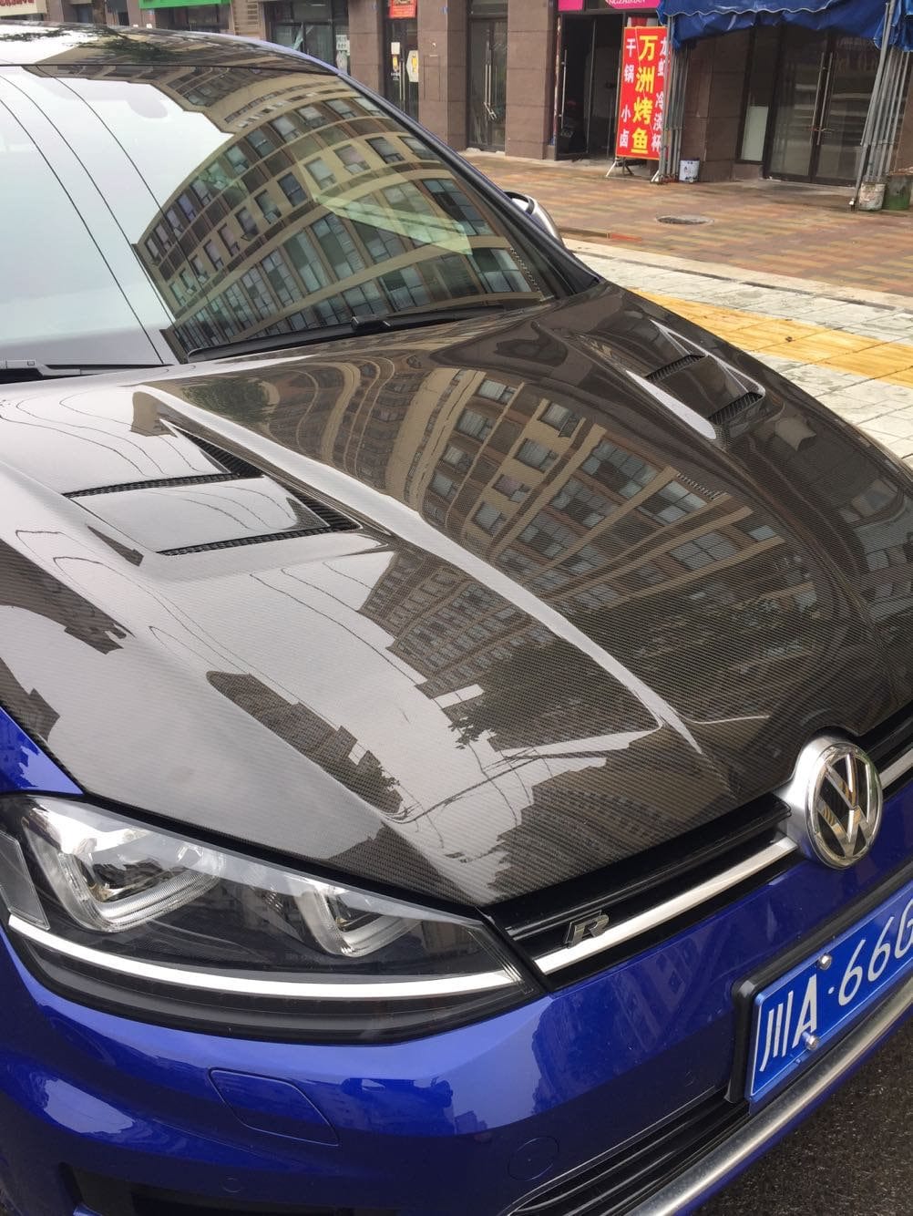 Luxury Sports Luxury Sports TR Style Carbon Bonnet For VW Golf Mk7 -PP SR