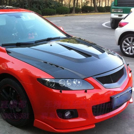 Luxury Sports SR Type 1 Style Carbon Bonnet For Mazda Mazda6 03-15 -PP SR