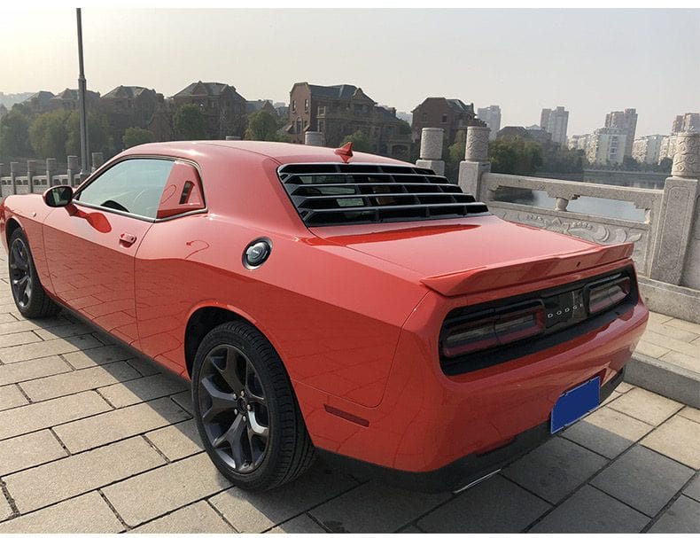 Luxury Sports Luxury Sports Type 1 Style Rear Window Louvers For Dodge Challenger -PP SR