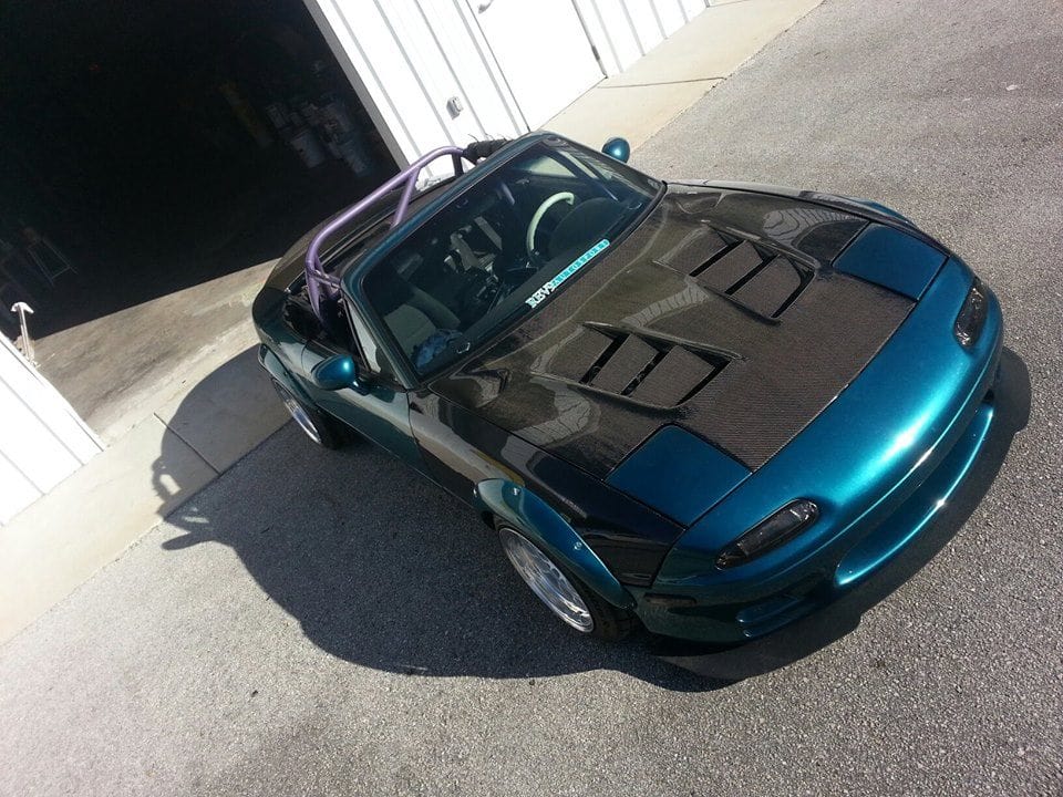 Luxury Sports Luxury Sports Type 2 Style Carbon Bonnet For Mazda MX5 NA -PP SR