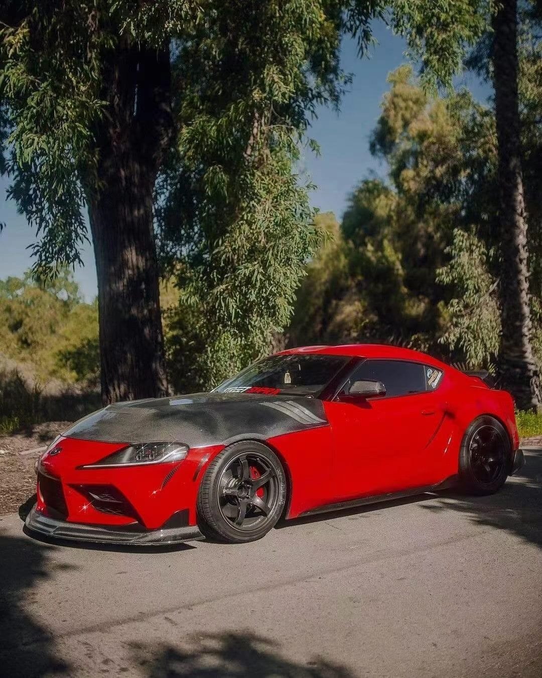 Luxury Sports SR Type 2 Vented Carbon Bonnet For Toyota Supra A90 -PP SR