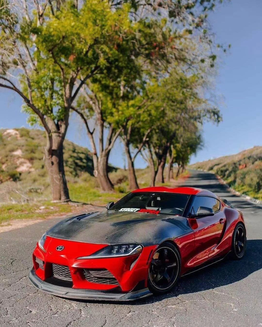 Luxury Sports SR Type 2 Vented Carbon Bonnet For Toyota Supra A90 -PP SR