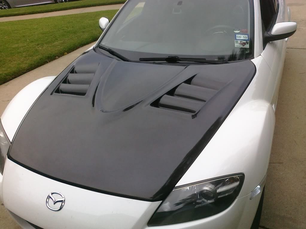 Luxury Sports Luxury Sports Type 3 Style Carbon Bonnet For Mazda RX8 SR