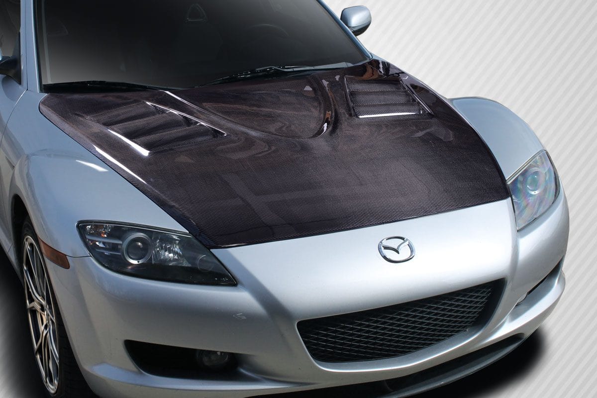 Luxury Sports Luxury Sports Type 3 Style Carbon Bonnet For Mazda RX8 SR