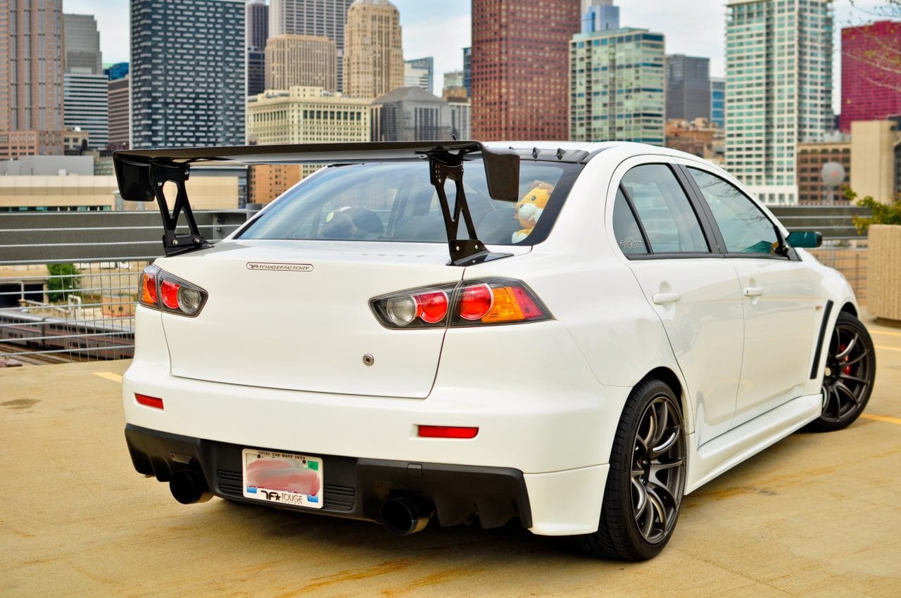 Luxury Sports Luxury Sports Varis Euro Edition Carbon Rear Spoiler For Mitsubishi EVO X SR