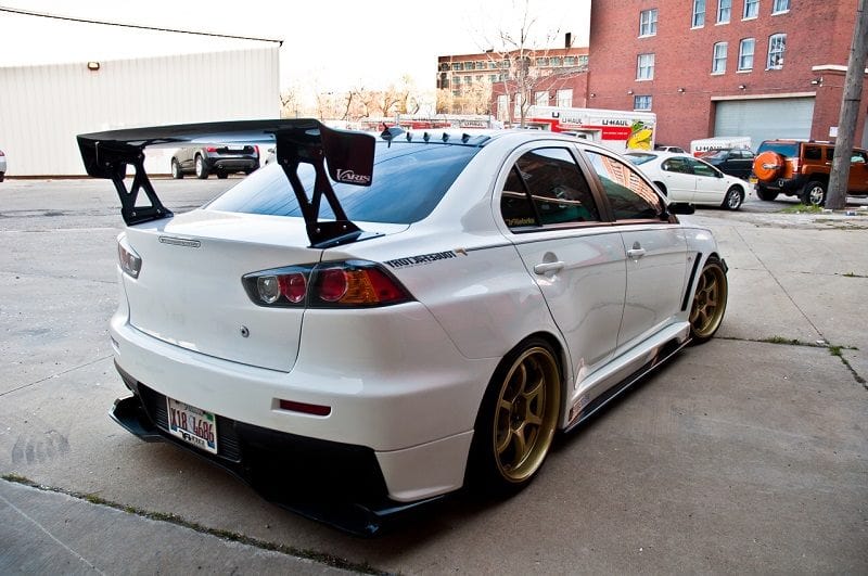 Luxury Sports Luxury Sports Varis Euro Edition Carbon Rear Spoiler For Mitsubishi EVO X SR