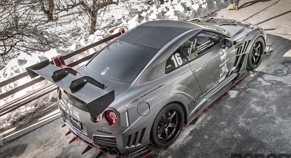 Luxury Sports SR VARIS KAMIKAZE Rear GT Spoiler With Bracket Nissan Skyline R35 -PP SR