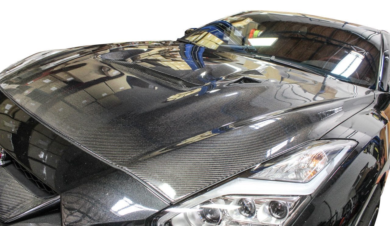 Luxury Sports Luxury Sports Varis Style Carbon Bonnet For GTR R35 17 up -PP SR