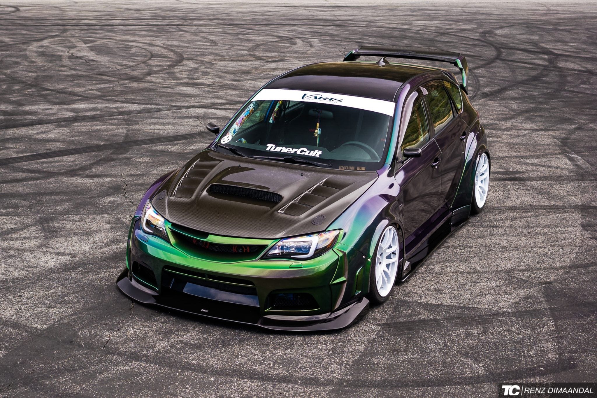 Luxury Sports Luxury Sports Varis Style Carbon Bonnet For Subaru Impreza V11 GRB GVB SR