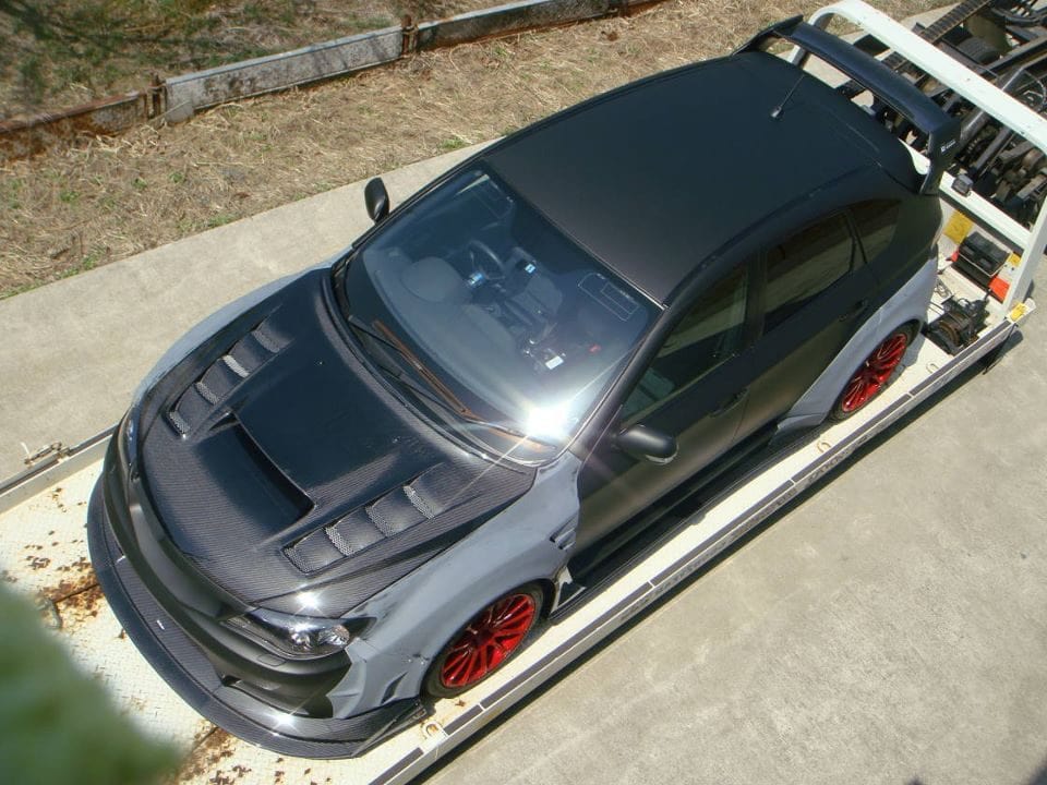 Luxury Sports SR Varis Style Carbon Bonnet For Subaru Impreza V11 GRB GVB -PP SR