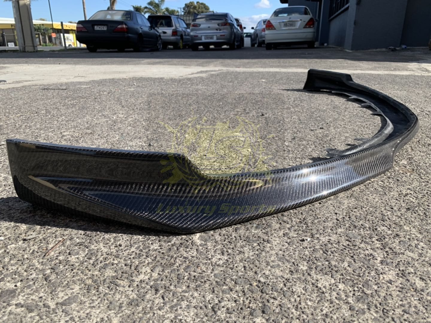 Luxury Sports SR Varis Style Carbon Front Lip For Mitsubishi EVO 9 SR