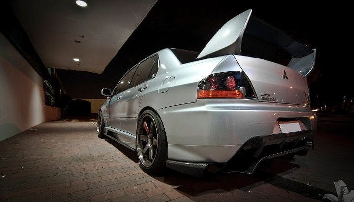 Luxury Sports Luxury Sports Varis Style Carbon Rear Diffuser For Mitsubishi EVO 9 -PP SR