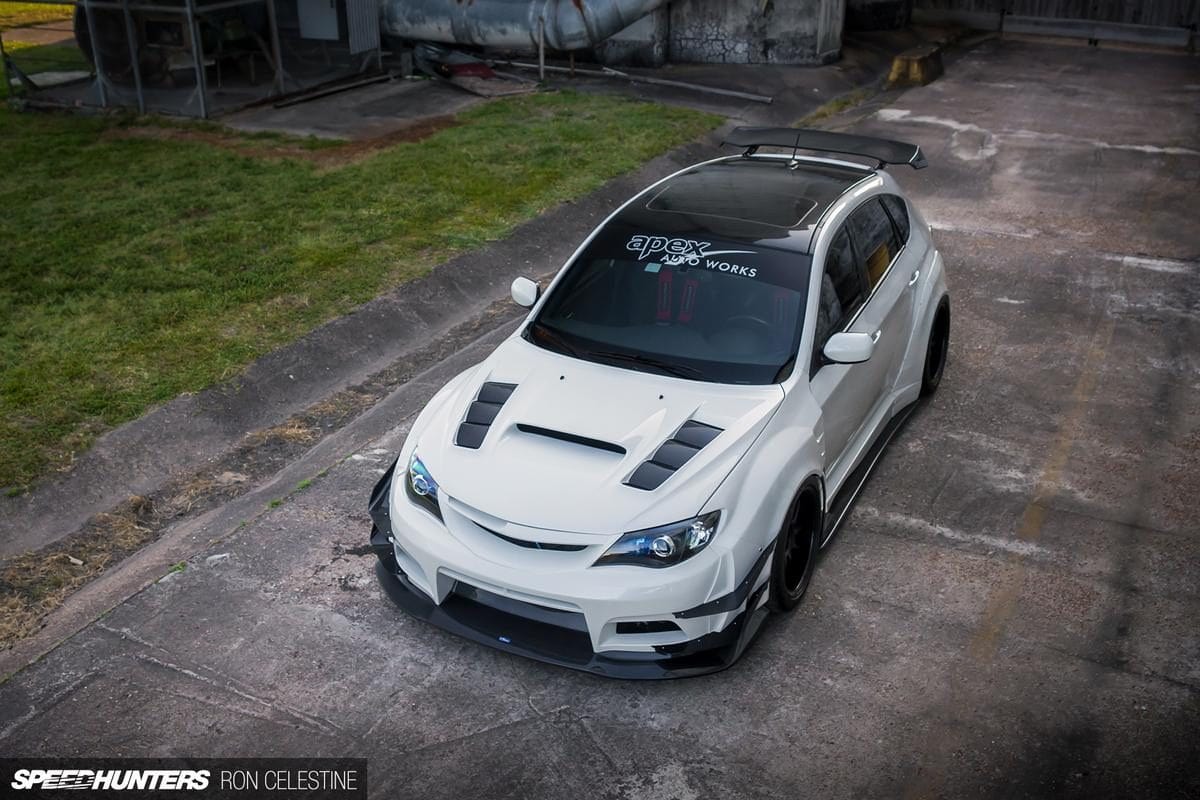 Luxury Sports Luxury Sports Varis Style Fiberglass Bonnet For Subaru Impreza V11 GRB GVB SGT SR