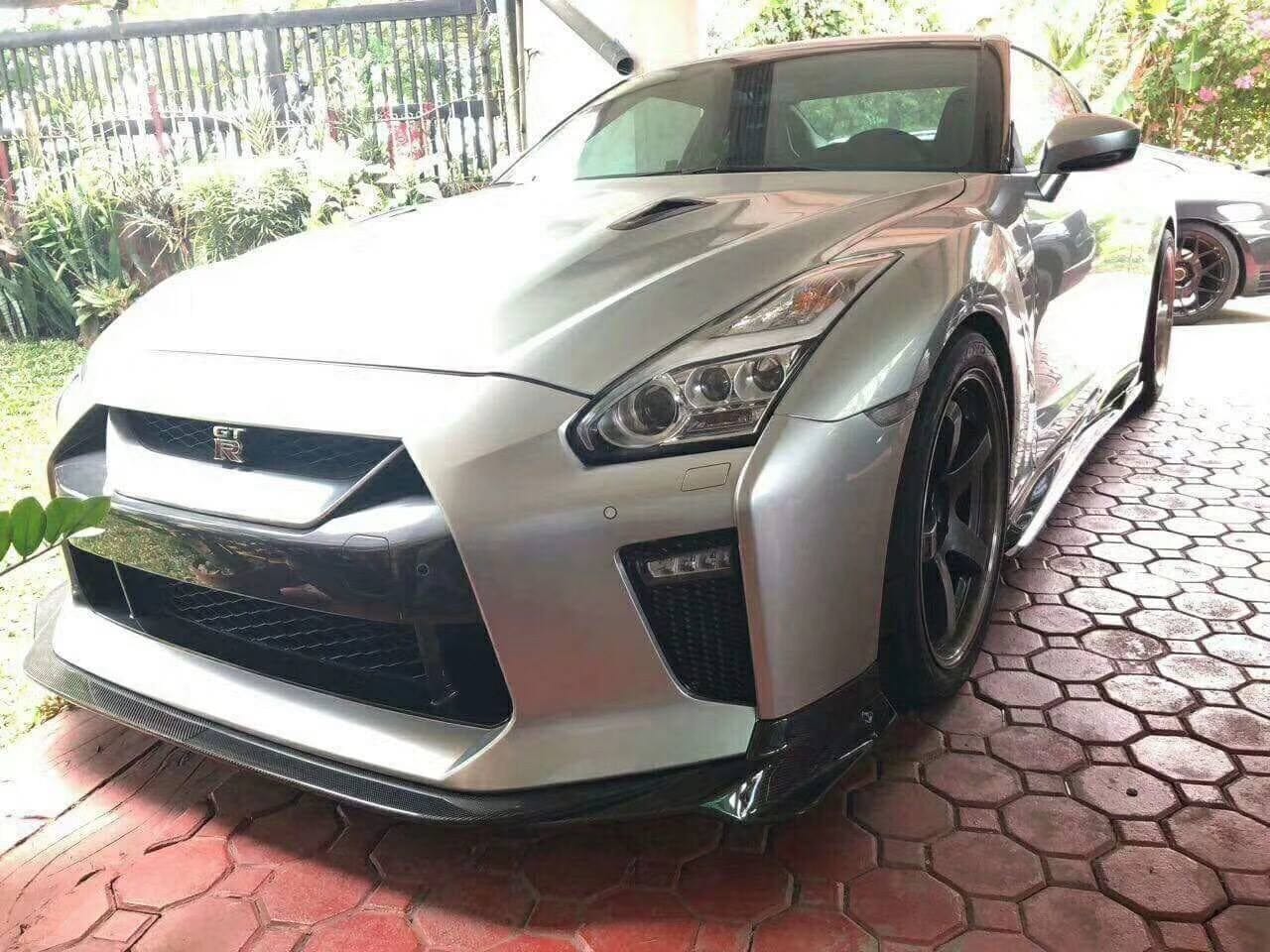Luxury Sports Luxury Sports Varis Style Front Lip For GTR R35 2017 Carbon -PP SR