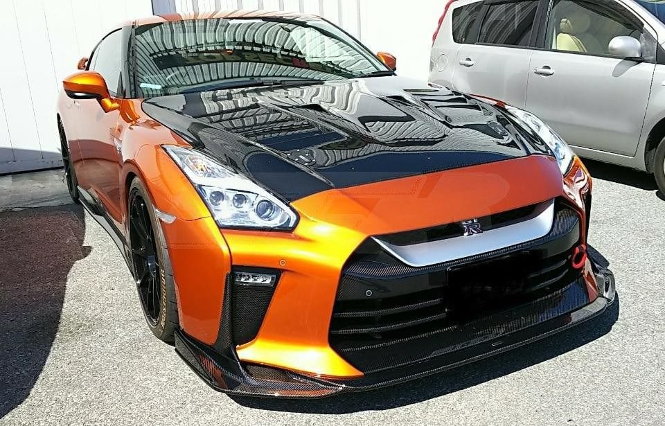 Luxury Sports Luxury Sports Varis Style Front Lip For GTR R35 2017 Carbon -PP SR