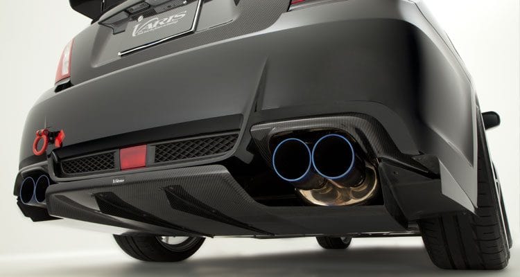 Luxury Sports Luxury Sports Varis Style Rear Diffuser With Side Pieces For Impreza V11 GVB -PP SR