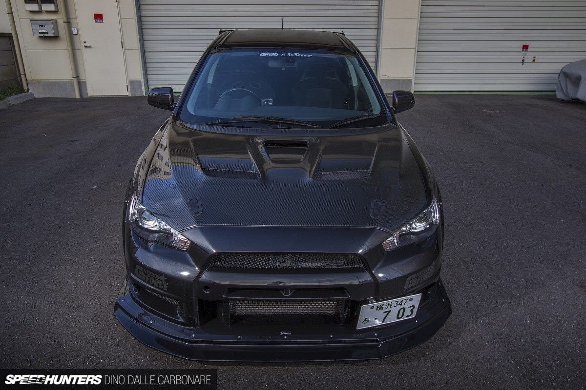 Luxury Sports Luxury Sports Varis V1 Style Carbon Bonnet For Mitsubishi EVO X -PP SR