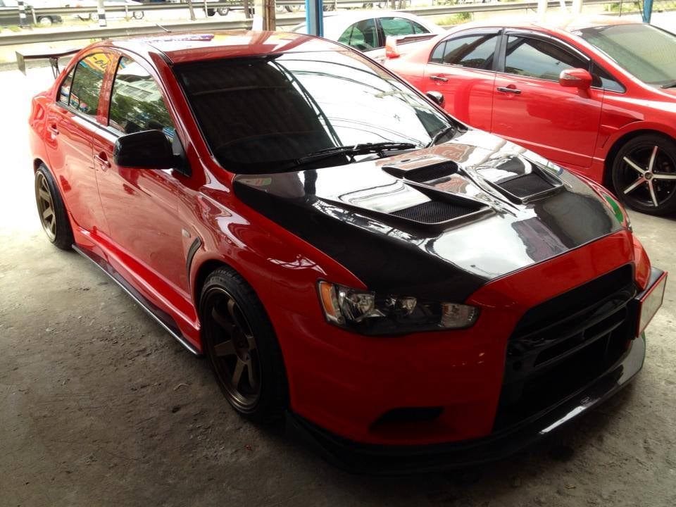 Luxury Sports Luxury Sports Varis V1 Style Carbon Bonnet For Mitsubishi EVO X -PP SR