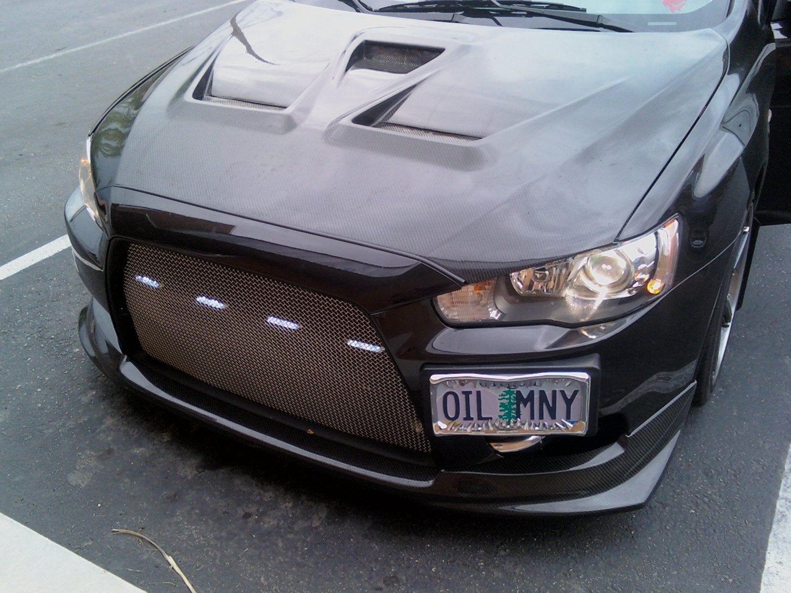 Luxury Sports Luxury Sports Varis V1 Style Carbon Bonnet For Mitsubishi EVO X -PP SR