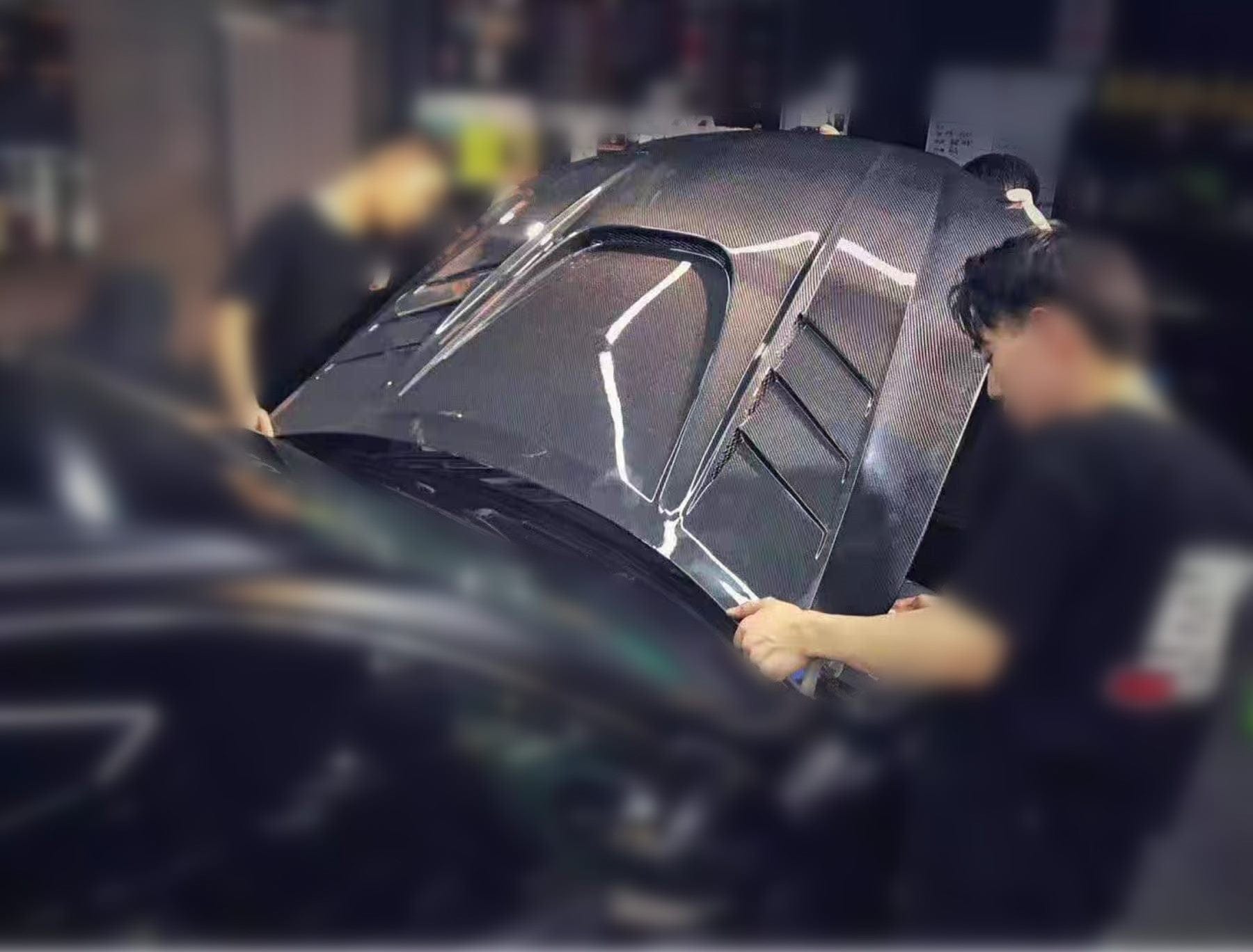 Luxury Sports Luxury Sports Vented Carbon Bonnet For Lexus IS 06-12 -PP SR