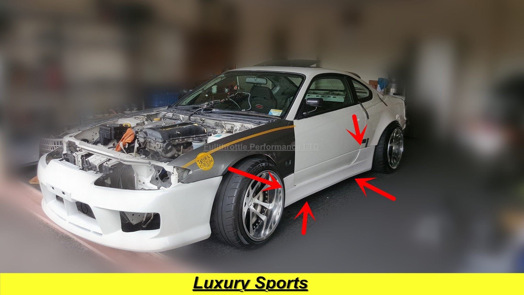 Luxury Sports Luxury Sports Vertex Style Side Skirts For Nissan Silvia S15 SR