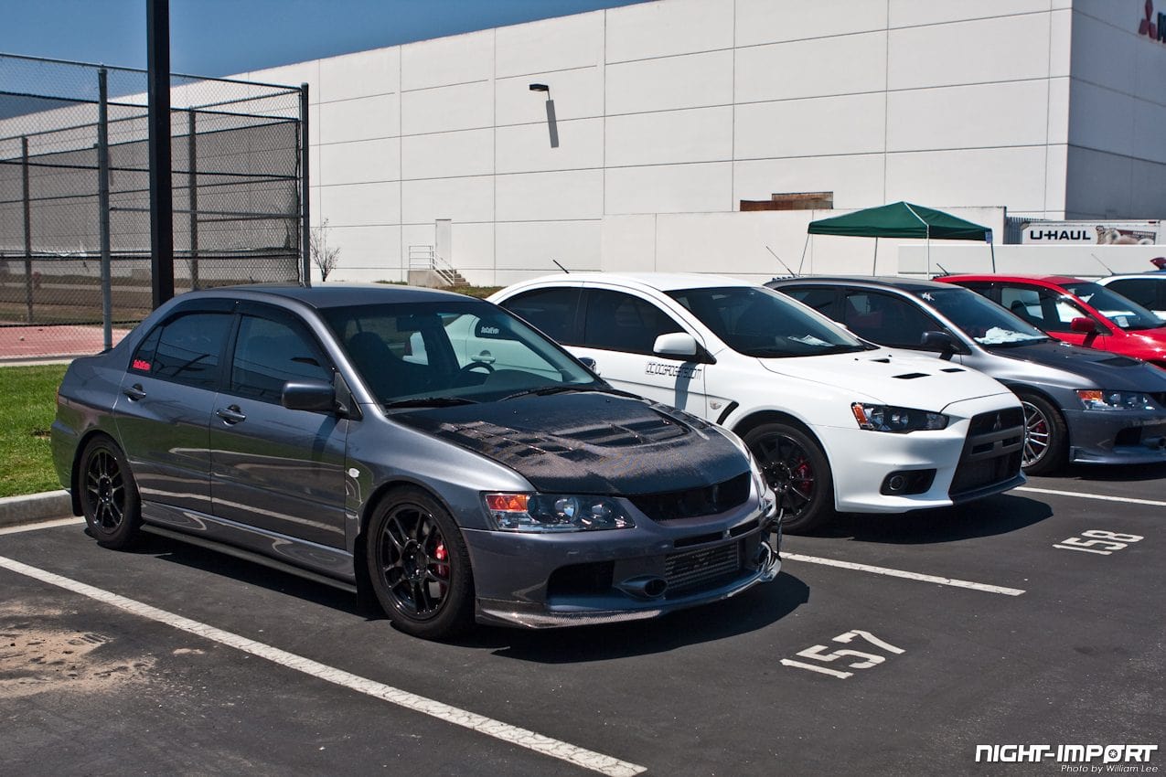 Luxury Sports Luxury Sports Voltex Style Carbon Bonnet For Mitsubishi EVO 7-9 SR