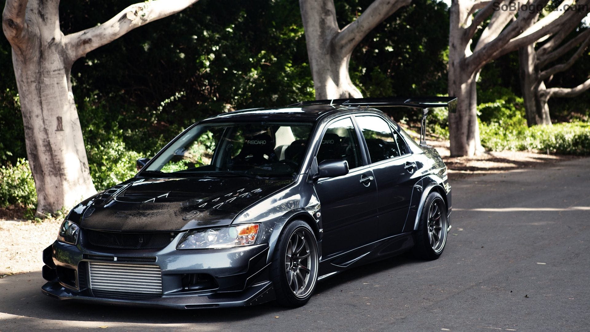 Luxury Sports Luxury Sports Voltex Style Carbon Bonnet For Mitsubishi EVO 7-9 SR