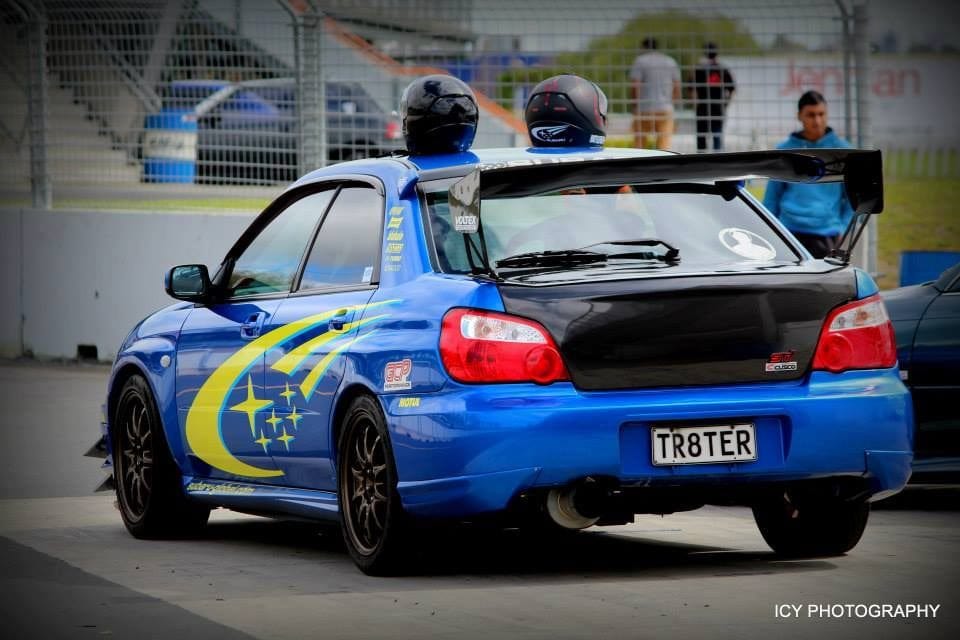 Luxury Sports Luxury Sports Voltex Style Carbon GT Spoiler For Subaru Impreza STI V7-10 SR