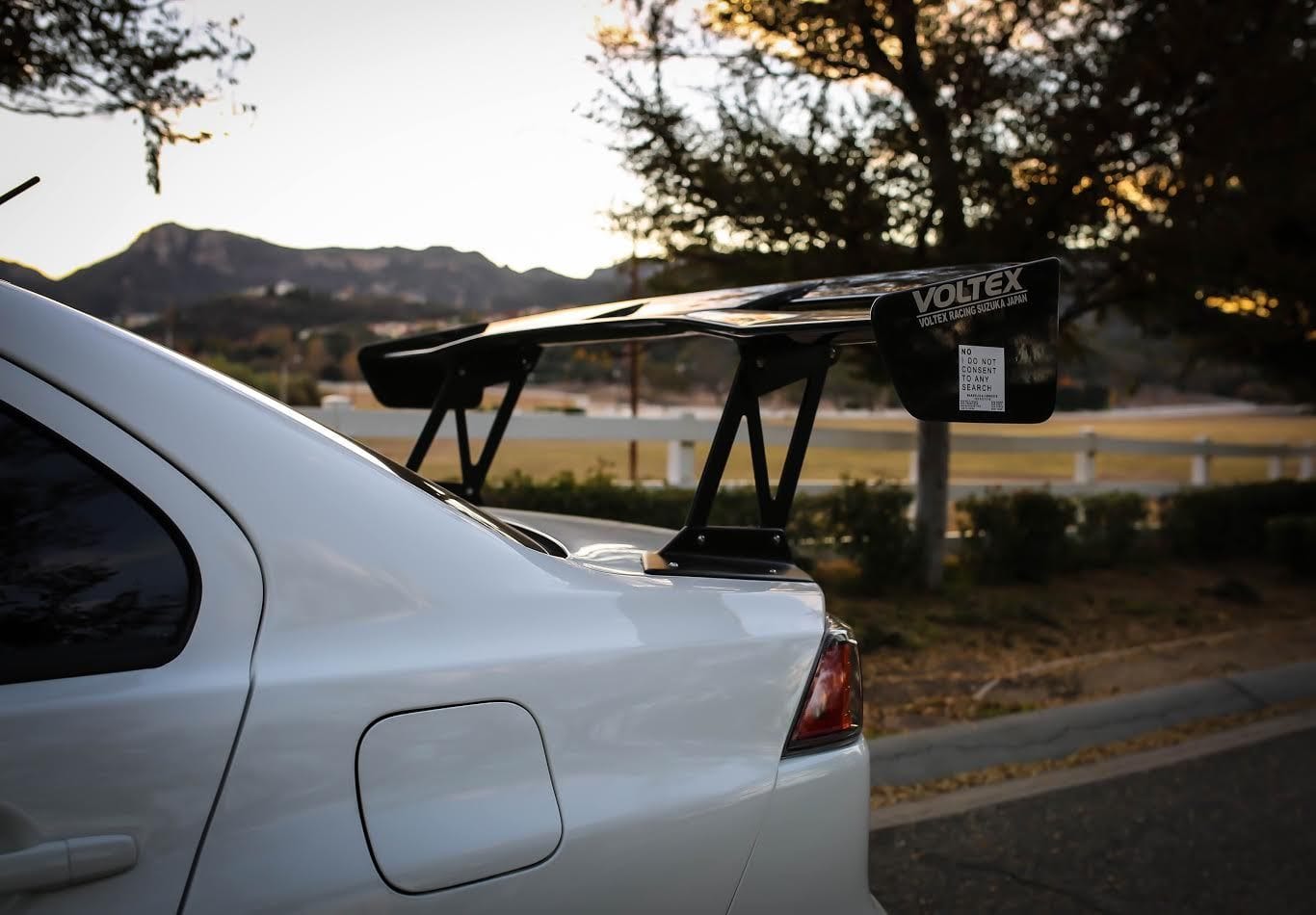 Luxury Sports Luxury Sports Voltex Type 5 Style Carbon Spoiler For Mitsibishi EVO X -PP SR