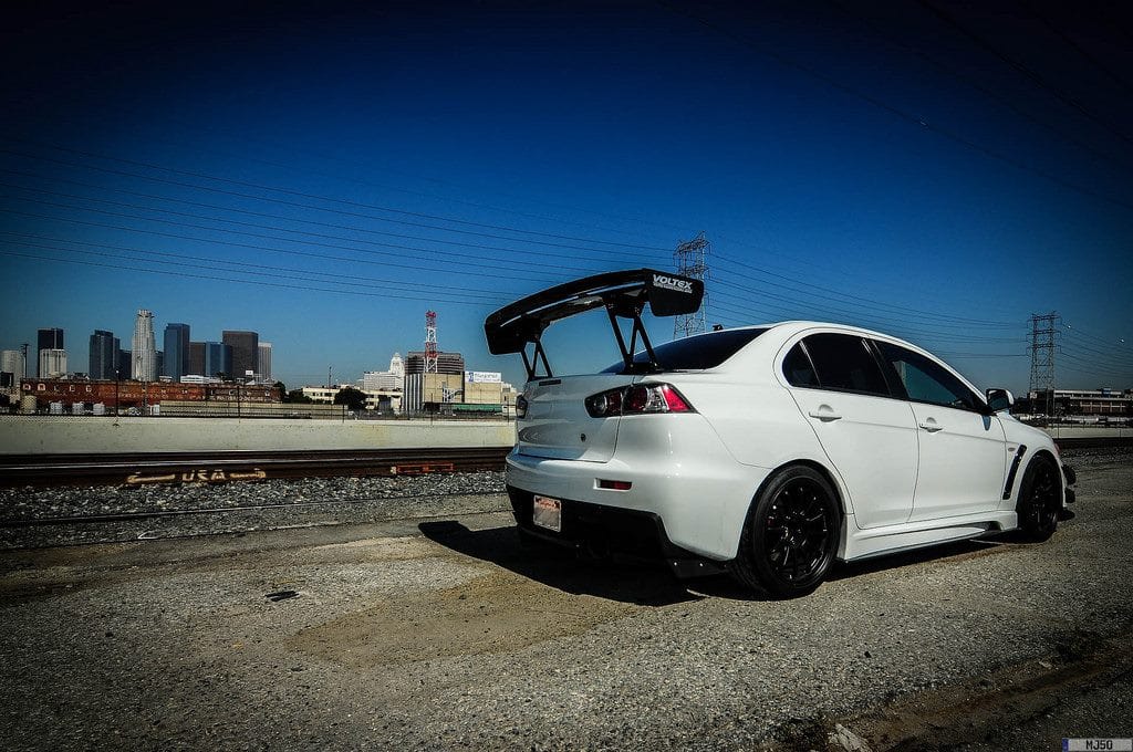 Luxury Sports Luxury Sports Voltex Type 5 Style Carbon Spoiler For Mitsibishi EVO X -PP SR