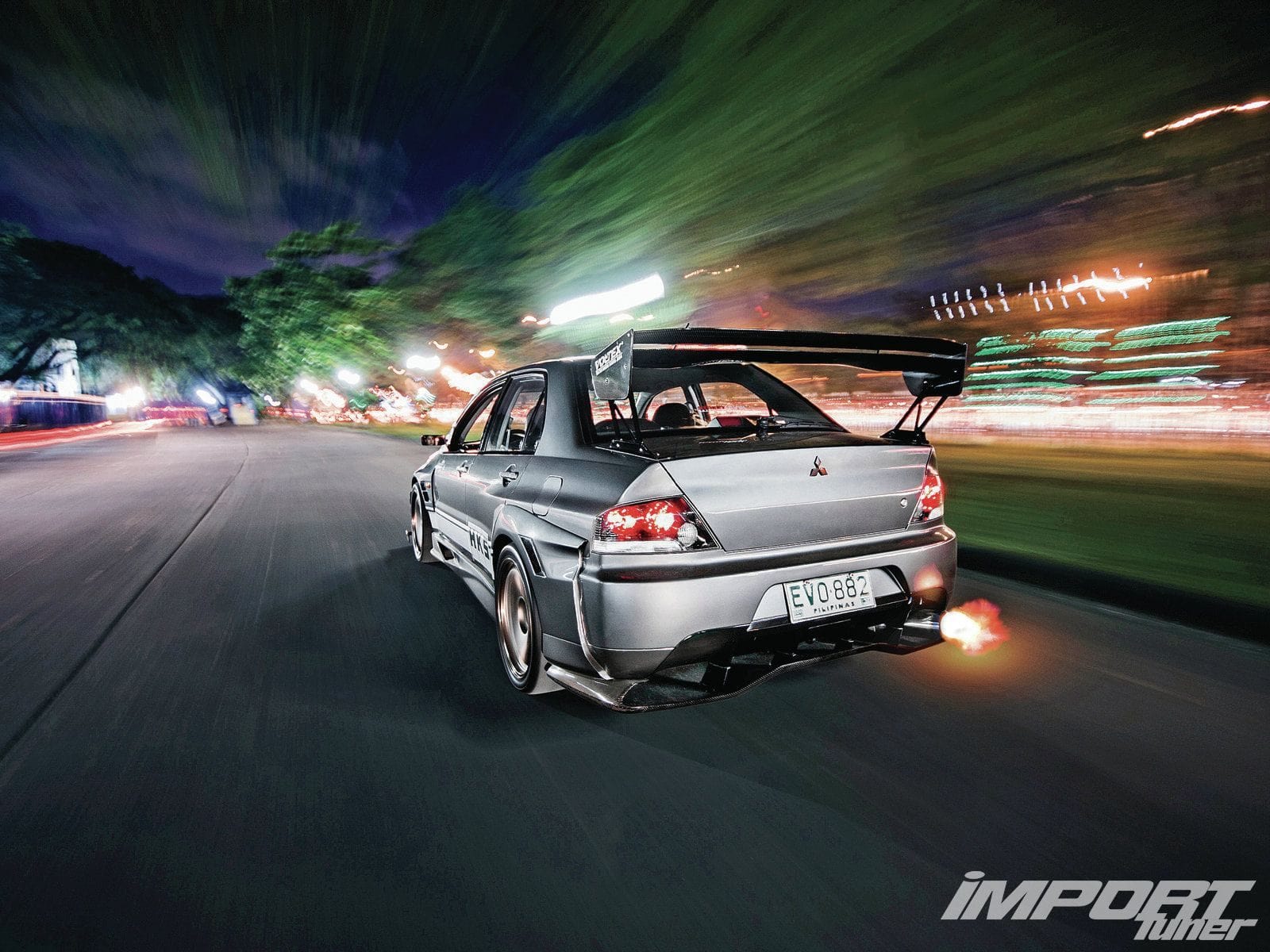 Luxury Sports Luxury Sports Voltex Type 5V Style GT Spoiler For Mitsubishi EVO 7-9 Carbon SR